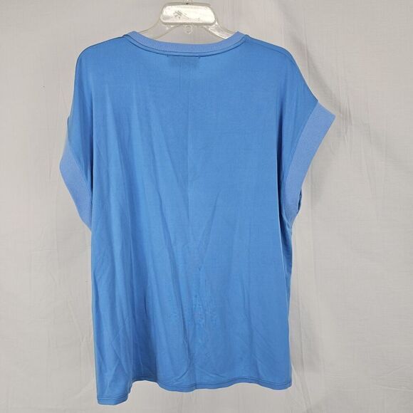 HALE BOB Azalea Solid TopIN BLUE WOMEN'S SIZE LARGE NWOT - Picture 7 of 7